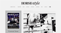 Desktop Screenshot of horseandstylemag.com